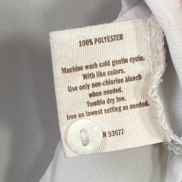 Decree Sheer Button Up Shirt Size Medium Office Siren Ethereal Preppy Y2K Top - Picture 9 of 11